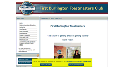 Desktop Screenshot of firstburlingtontoastmasters.org